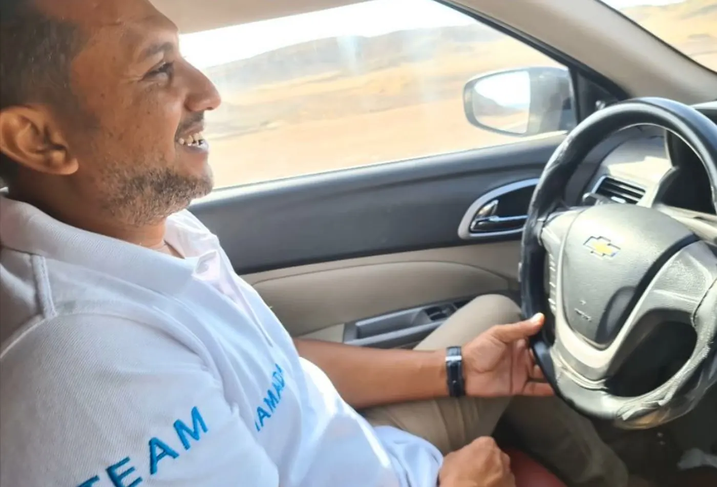 Hamada beim privaten Taxi Transfer in Ägypten